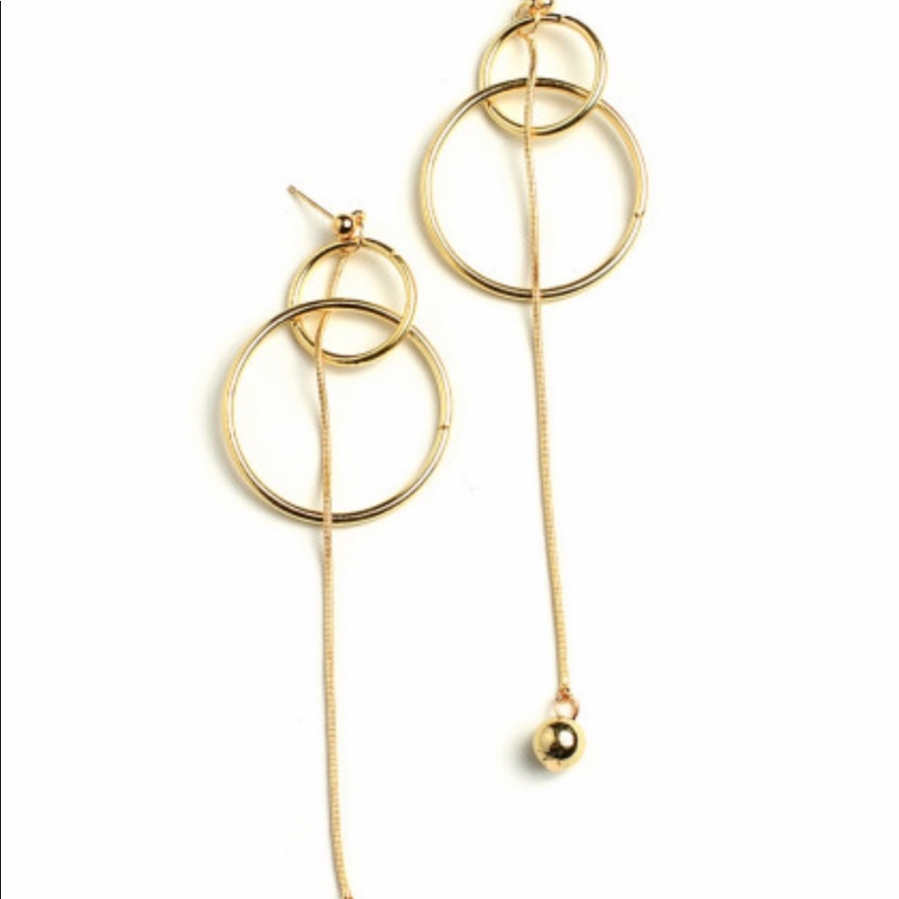 Gold hoop earrings